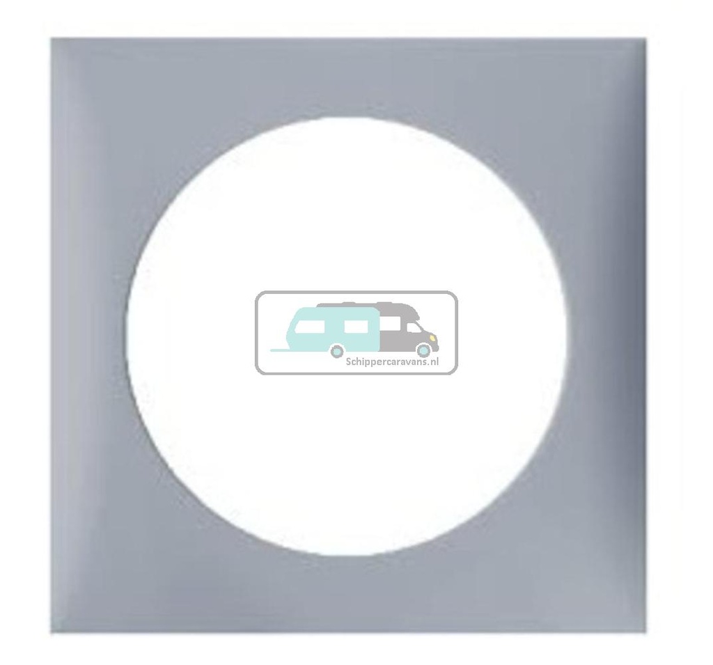 [OCS_A0032282L] Berker Afdekraam Flow 1-Vaks Grijs Hoogglans