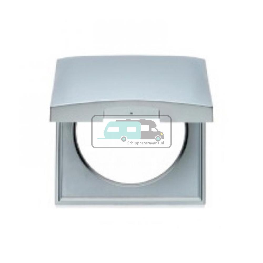 [OCS_A0032289L] Berker Afdekraam Flow/Pure 1-Vaks met Klep Chroom Hoogglans