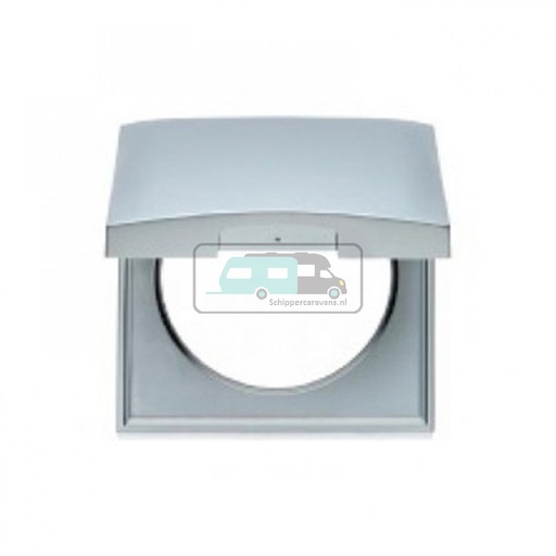 [OCS_1144020B] Berker Afdekraam Flow/Pure 1-Vaks met Klep Chroom Hoogglans