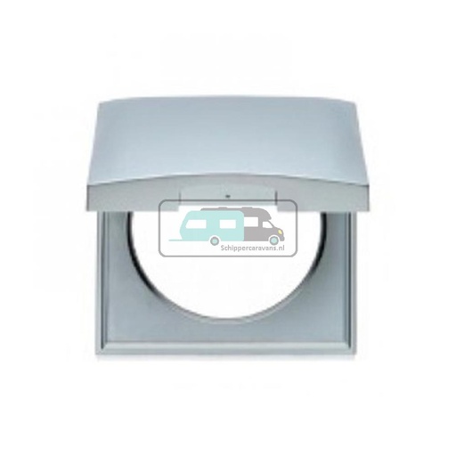 [OCS_A0032289L] Berker Afdekraam Flow/Pure 1-Vaks met Klep Chroom Hoogglans