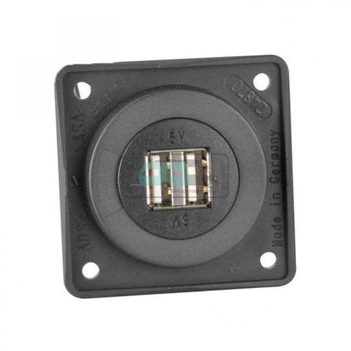 [OCS_1144106B] Berker Contactdoos 2x USB Lader 12V Inbouw Zwart Mat