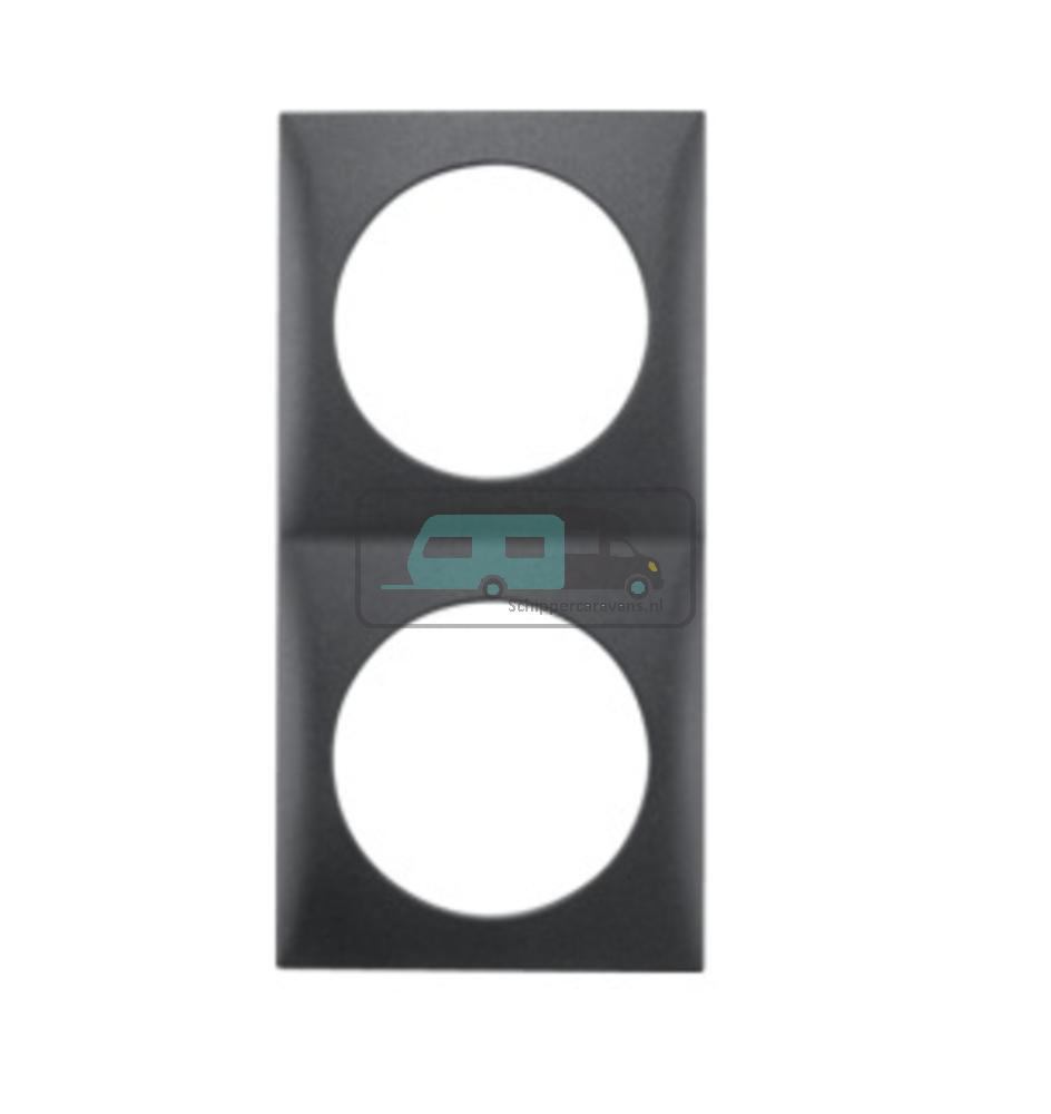 [OCS_A0032275L] Berker Afdekraam Flow 2-Vaks Antraciet Mat