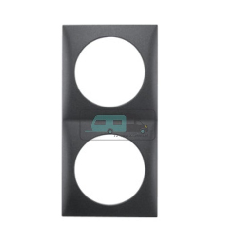 [OCS_A0032275L] Berker Afdekraam Flow 2-Vaks Antraciet Mat