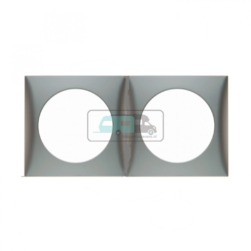 [OCS_1144117B] Berker Afdekraam Flow 2-Vaks RVS Mat Gelakt