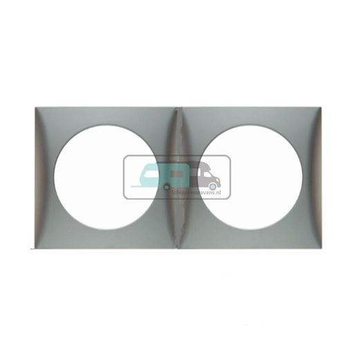 [OCS_A0032277L] Berker Afdekraam Flow 2-Vaks RVS Mat Gelakt