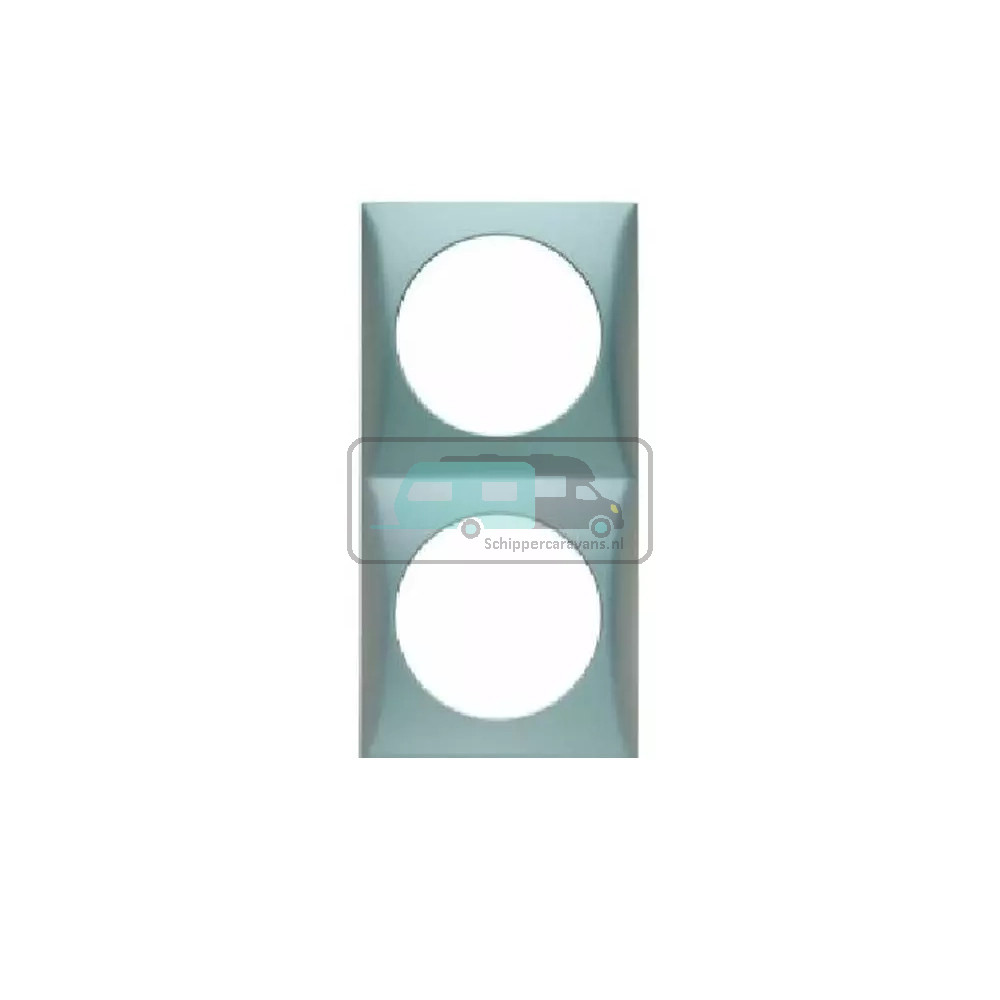 [OCS_A0032276L] Berker Afdekraam Flow 2-Vaks Chroom Hoogglans