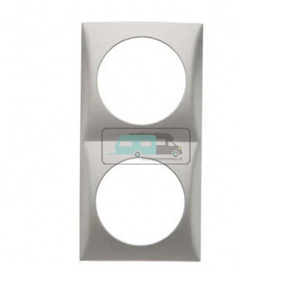 [OCS_A0032297L] Berker Afdekraam Pure 2-Vaks Chroom Mat