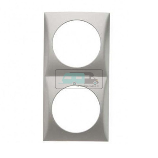 [OCS_1144132B] Berker Afdekraam Pure 2-Vaks Chroom Mat