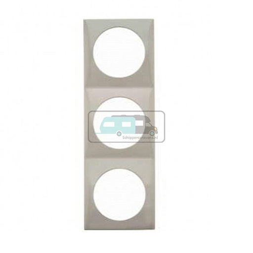 [OCS_1144133B] Berker Afdekraam Pure 3-Vaks Chroom Mat