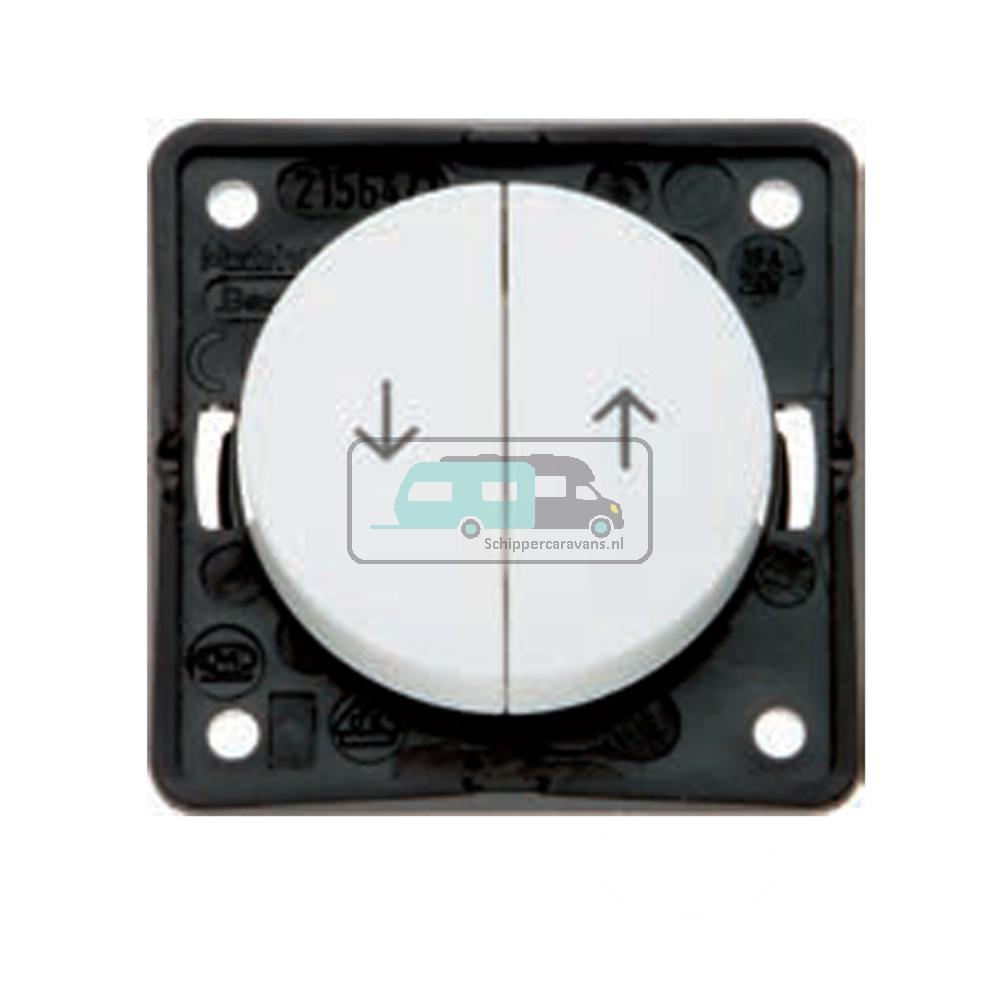 [OCS_A0032314L] Berker Jalouzie Drukcontact Flow/Pure Inbouw Wit Hoogglans