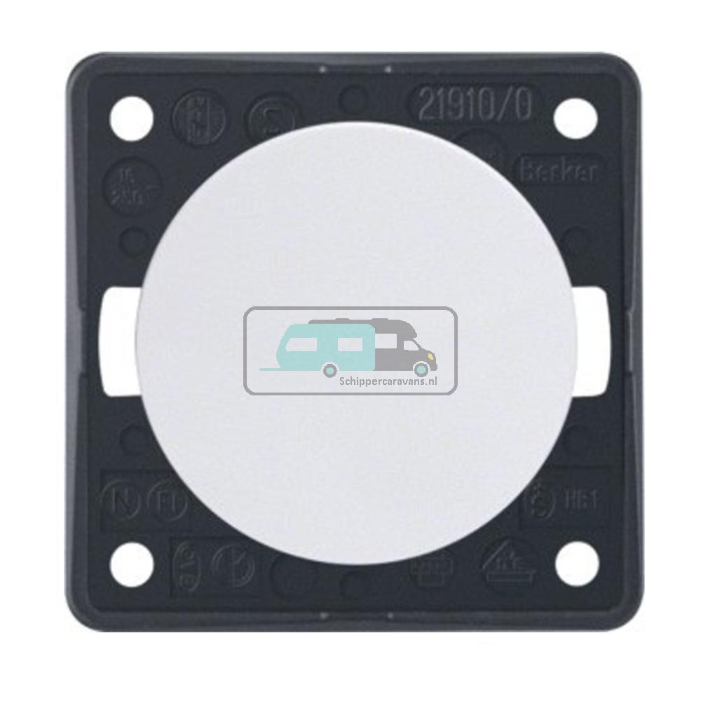 [OCS_A0032321L] Berker Impulsschakelaar Flow/Pure Inbouw Wit Hoogglans