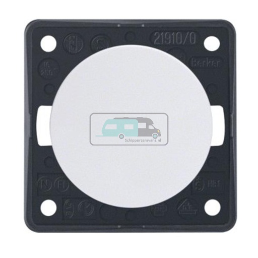 [OCS_1144139B] Berker Impulsschakelaar Flow/Pure Inbouw Wit Hoogglans