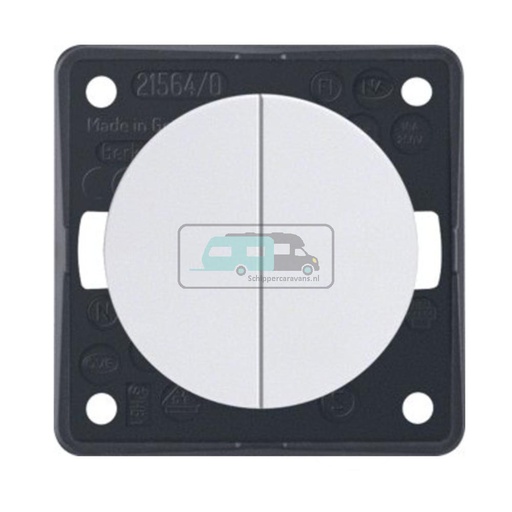 [OCS_1144140B] Berker Impuls Serieschakelaar Flow/Pure Inbouw Wit Hoogglans