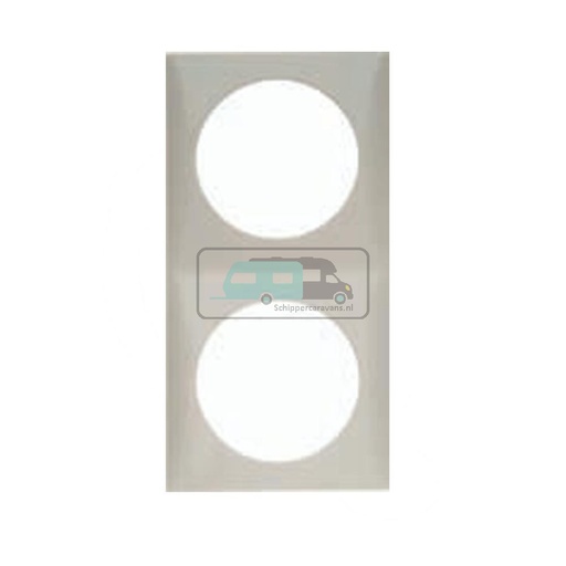 [OCS_1144142B] Berker Afdekraam Flow 2-Vaks Chroom Gelakt