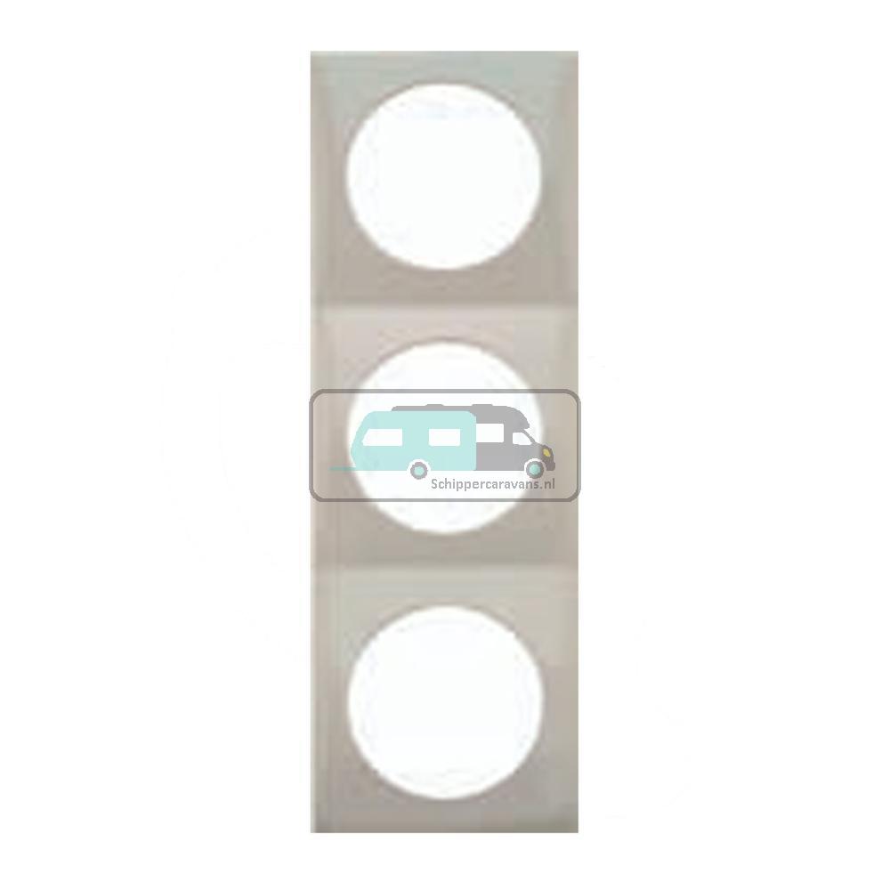 [OCS_A0032274L] Berker Afdekraam Flow 3-Vaks Chroom Gelakt