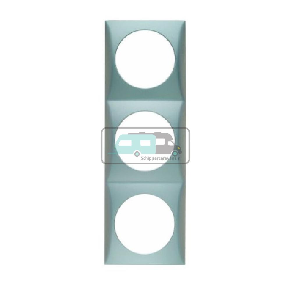 [OCS_A0032273L] Berker Afdekraam Flow 3-Vaks Chroom Hoogglans