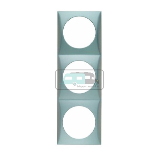 [OCS_1144150B] Berker Afdekraam Flow 3-Vaks Chroom Hoogglans