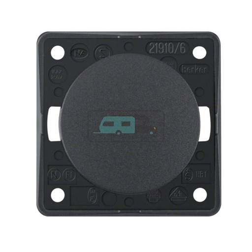 [OCS_A0032320L] Berker Impulsschakelaar Flow/Pure Inbouw Antraciet Mat