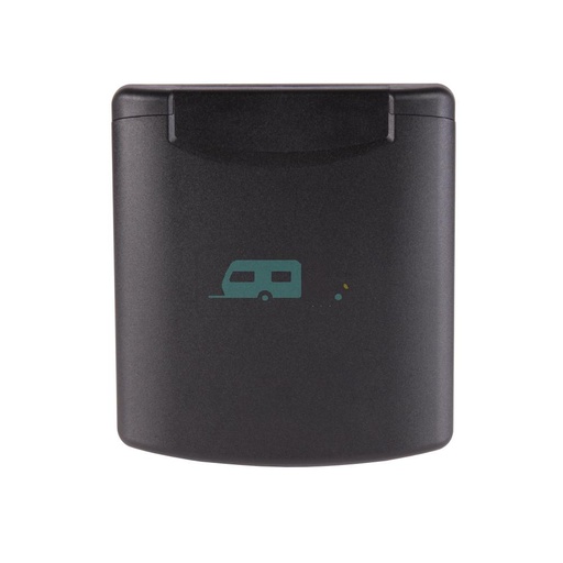 [OCS_A0027151L] Deksel Inbouwstekkerdoos Design 2014 Zwart