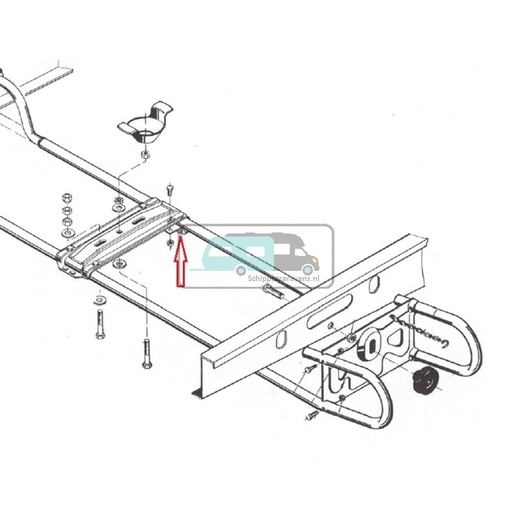 [OCS_A0034097] AL-KO Reservewielhouder Klemschaal